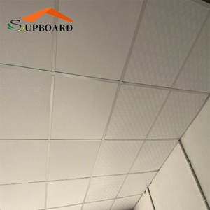 Plaques de <span class=keywords><strong>plafond</strong></span> en gypse à bordure de couleur riche 567 <span class=keywords><strong>60X60</strong></span> pour la décoration de plafonds de bureaux et de salons - Product Image 2