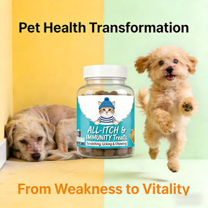 Granulés de complément alimentaire <span class=keywords><strong>naturel</strong></span> personnalisés OEM/ODM pour animaux de compagnie : prébiotiques, probiotiques, vitamines pour la santé de la peau, du pelage et l'immunité contre les démangeaisons chez les chiens - Product Image 2