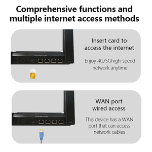 Router DNXT WR950 Nero 4G Wifi per Esterni e Casa ad Alta Velocità con 6 Antenne, Display a LED, 4 Porte LAN, Batteria da 5000mAh - <span class=keywords><strong>300Mbps</strong></span> - Product Image 5