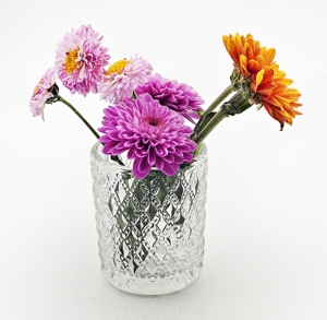 Venta al por mayor de candelabros votivos de cristal transparente portavelas tarro de cristal Vintage - Product Image 4