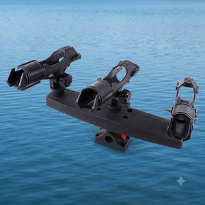 <span class=keywords><strong>Support</strong></span> réglable en plastique Meitai pour 3 cannes à pêche pour kayak et flotteur - Product Image 1