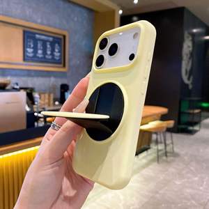 Fundas Magnéticas de Silicona para Teléfono Móvil para iPhone 17 16 15 Pro Max Equipadas con Soporte Magnético y Cubierta Protectora - Product Image 4