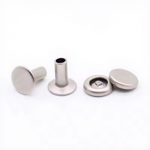 Rivet semi-tubulaire à tête fine en cuivre, laiton et nickel GB875 avec capuchon - Product Image 1
