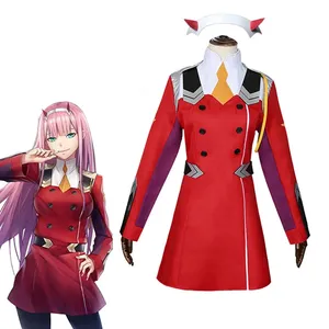 Disfraz de DARLING in the FRANXX 02 Zero Two, uniforme de fiesta de Anime, disfraces de películas y televisión, Cosplay