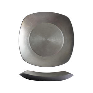 Assiettes à pain Solhui en acier inoxydable 304 de forme carrée Style rétro restauration rapide frites Restaurant hôtel - Product Image 5