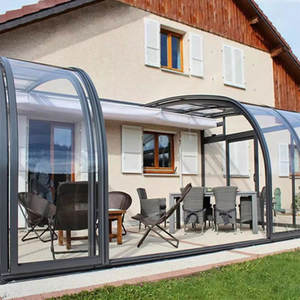 Vérandas de restaurant personnalisées, maisons en verre, toit, <span class=keywords><strong>solarium</strong></span> quatre saisons, maisons en verre, toit incliné - Product Image 2
