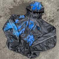 Cortavientos termocrómico personalizado para hombre, estilo streetwear, chaqueta que cambia de color al reaccionar al calor.