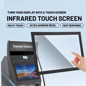 YCLTOUCH USB 무료 드라이브 플러그 앤 플레이 지원 유리 OEM 21.5 인치 IR 멀티 터치 프레임