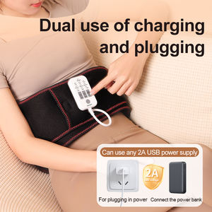 Masajeador de espalda con soporte Lumbar eléctrico inalámbrico, terapia de luz roja, calefacción, vibración, cinturón de masaje de cintura, alivio del dolor, cómodo - Product Image 5