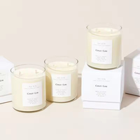 Bougies parfumées de luxe à la cire de soja, best-sellers pour la Fête des Mères/Fêtes, avec couvercle en bois personnalisé, coffret cadeau, marque privée, ODM, vente en gros