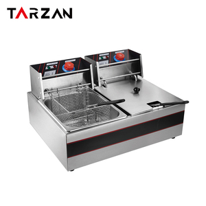 <span class=keywords><strong>TARZAN</strong></span> Commercial Restaurant 10L Friteuse Électrique Ouverte avec Carter D'huile Monocylindre Grande Capacité Maison Chips De Pommes De Terre - Product Image 5
