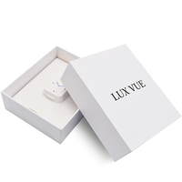 Boîtes cadeaux rigides en carton de luxe sur mesure pour montres, parfums, cosmétiques, soins de la peau, avec couvercle amovible blanc et col.