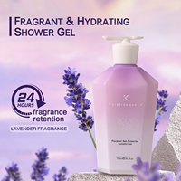 Gel douche au parfum longue durée bois de lys lavande riche en mousse délicate Lotion pour le corps naturelle de luxe Nettoyant pour le corps pour hôtel Usine KQ