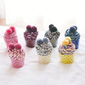 Chaussettes de nuit épaisses pour la maison, motif gâteau glacé, vente en gros - Product Image 1