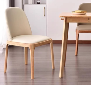 Muebles de comedor de estilo industrial moderno, con sillas de madera tapizadas, ideales para exteriores, apartamentos y restaurantes. - Product Image 1