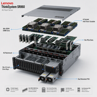 Serveur en rack Lenovo ThinkSystem SR868 V3 avec processeur Intel Xeon Platinum 8454H, jusqu'à 48 disques durs SFF, en stock