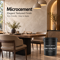 Revêtement mural microciment magique tout usage, imperméable et sans joint, type pâte, pour la rénovation des pièces humides et des zones de douche