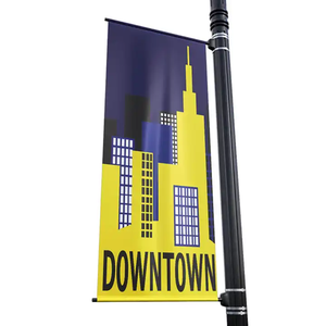 Street Bnaner <span class=keywords><strong>Avenue</strong></span> Display Vertical Custom Graphics Road Flag Avec Stick Pocket - Product Image 1