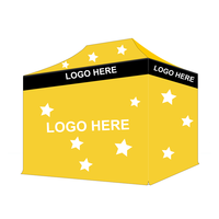 Tente d'auvent colorée de logo personnalisé imperméable de 10x15ft tente pliable commerciale de belvédère commerciale facile à monter d'affaires