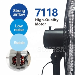 Ventilatore da tavolo/parete <span class=keywords><strong>3</strong></span> in 1 SKD per impieghi gravosi, raffreddamento ad aria, forte flusso d'aria, silenzioso, motore 7118, telecomando, 18 pollici. - Product Image 3