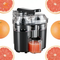 Presse-agrumes électrique à double tête 1,5 L 280 W avec moteur en cuivre pour oranges, citrons, pamplemousses 220-240 V 110 V, détachable et facile à nettoyer
