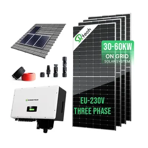 Tương lai tươi sáng 30Kw 40kw 50kw 60kw hệ thống gắn lưới năng lượng mặt trời gia đình-Thế hệ năng lượng đáng tin cậy tiên tiến