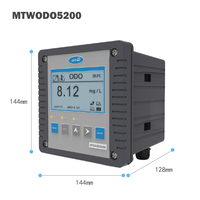Controlador de Oxígeno Disuelto Fluorescente MTWODO5200 OEM con Pantalla LCD, Interfaz RS485, Resolución de 0.01mg/L, Fuente de Alimentación de 100-240VAC