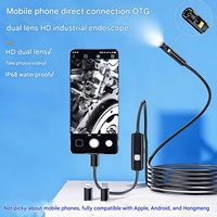 Tersedia Endoskop Lensa Ganda Ponsel Android Kamera HD Eksternal Perawatan Mobil Deteksi Visual Pipa Saluran Pembuangan