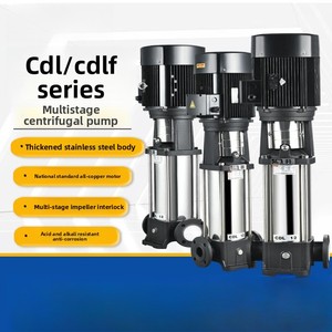 Bomba Centrífuga Vertical Multietapa CDL/CDLF de Acero Inoxidable con Conexión Bridada, Accionada por Motor, para Agua Limpia, 60Hz - Product Image 2