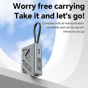 Konfulon 10000mAh xách tay mini ngân hàng điện sáng tạo sản phẩm 2025 30 Wát 22.5 Wát Sạc nhanh được xây dựng trong cáp điện thoại di động ngân hàng - Product Image 3