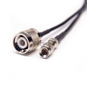 TNC erkek 1.0/<span class=keywords><strong>2.3</strong></span> DIN erkek RF kablo tertibatı, 50Ohm RG174 koaksiyel bakır kablo - Product Image 1