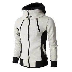 Groothandel Fashion Casual Plus Size Zip Up Hoodies Heren Winter Hoodies Sweat Shirt Jasje Jas Turn Down Kraag Rits Hoodies