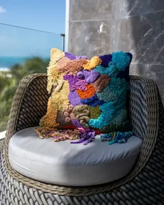 Coussin décoratif moderne en coton biologique avec mousse à mémoire de forme pour chambre à coucher et usage hospitalier - Product Image 6