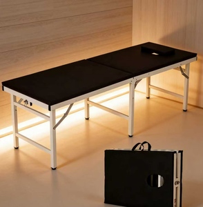 Table de massage pliable portable, lit de massage orthopédique, table de moxibustion, table de rééducation thérapeutique, table de massage, table de tatouage, table de beauté - Product Image 1