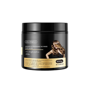 Mascarilla capilar Hunmui Caviar 500g, reparación hidratante sin enjuague para cabello encrespado - Product Image 5