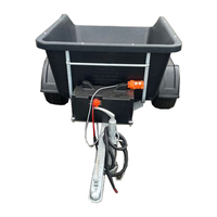 RCM Meilleure Construction Nouvelle Remorque Benne Basculante pour Quad, Remorque Agricole à Basculement Hydraulique pour Tracteurs
