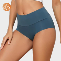 Paquete de 6 Bragas Moldeadoras de Cintura Alta para Mujer, Sin Costuras, de Doble Capa, Sin Efecto Muffin Top, Suaves y Transpirables para Uso Diario