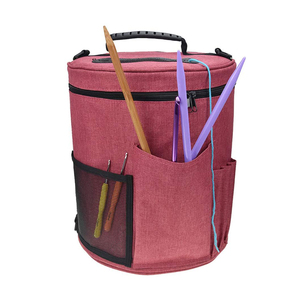 Yarn Storage Bag Knitting Organizer Tote Bag for Protect Yarn and Prevent Tangling Knitting Accessories with Adjustable Strap