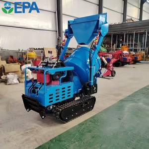 Mini máquina mezcladora de hormigón de cemento tipo oruga, precio de fábrica, bomba de carga nominal de 5 toneladas como componente central, Mini cargador - Product Image 4