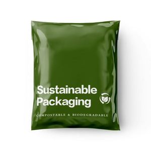 Plastic <b>Compostable</b> Zipper Mailer <b>Bags</b> (HDPE) with Gravure Printing for Garment Packaging and Pet Food - Product Image 3
