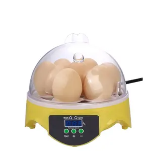 Mini incubadora automática de ovos, pequena máquina de incubadora com 7 ovos para agitação de ovos