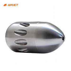 Buse à jet à angle bas AMJET Pro 50-128 lpm, buses pour égouts, tuyau de 100-300 mm, raccord rapide, nettoyage des égouts, buse haute pression - Product Image 6