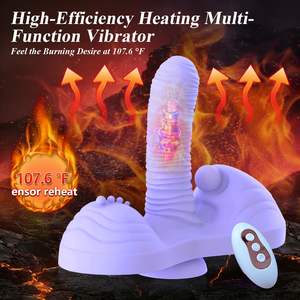 Zit-en-zit <span class=keywords><strong>vibrator</strong></span> dildo riem-op-dildo vrouwelijke seksspeeltjes verwarmde vibrerende dildo voor <span class=keywords><strong>G</strong></span>-<span class=keywords><strong>spot</strong></span> anale clitoris stimulatie - Product Image 3