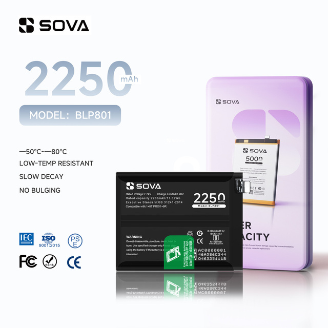 SOVA BLP801 Standard Original Cell Phone Battery for OPPO OnePlus 8T Oneplus 9R