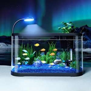 Usine hydroponique d'aquarium en acrylique de verre personnalisé pour la maison de bureau avec des matériaux filtrants de filtration d'éclairage aquarium Betta clair - Product Image 1