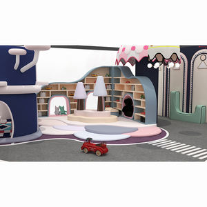 Équipement de terrain de jeu Commercial, <span class=keywords><strong>maison</strong></span> de jeu de rôle intérieure, aire de jeu intérieure pour enfants, toboggan, fosse à balles, château méchant - Product Image 6