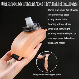 Bouteilles d'eau de 200 ml, gourdes de course, bouteilles d'eau en silicone de qualité alimentaire à porter au poignet, bouteilles de sport portables pour la gym et l'escalade - Product Image 3