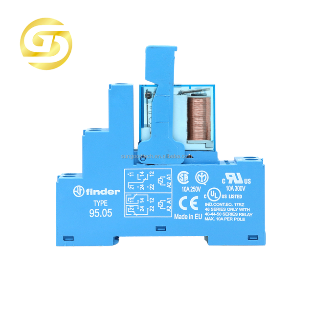 New and Original Relay Base Type 95.05.SPA 8-PIN Relay Socket for Type 40.52 40.61 44.52 44.62S Finder Relay