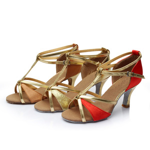 Adulti soffice suola <span class=keywords><strong>ballo</strong></span> da sala da <span class=keywords><strong>ballo</strong></span> al coperto tacco medio alto <span class=keywords><strong>ballo</strong></span> latino per le donne - Product Image 1