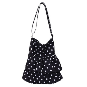 Bolso de tela grande para niña, con volantes, a cuadros, plisado y con cordón, para el hombro y la axila, novedad de verano 2026 - Product Image 6